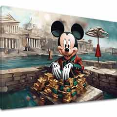 Сликата на платно - Богат Мики Маус | различни димензии