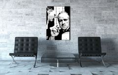 Рачно насликана POP ART слика GODFATHER 70х100 см