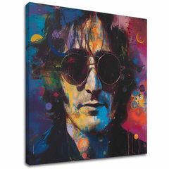 Слика JOHN LENNON - Шарени идеи | 100% оригинално обоен акрилик