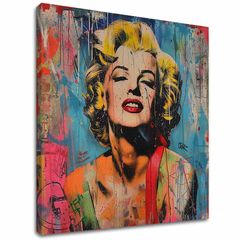 Слика MARILYN MONROE - Бунтовник во бои | 100% оригинално обоен акрилик