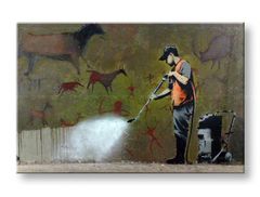 Слика на платно STREET ART - BANKSY 80x120 cm